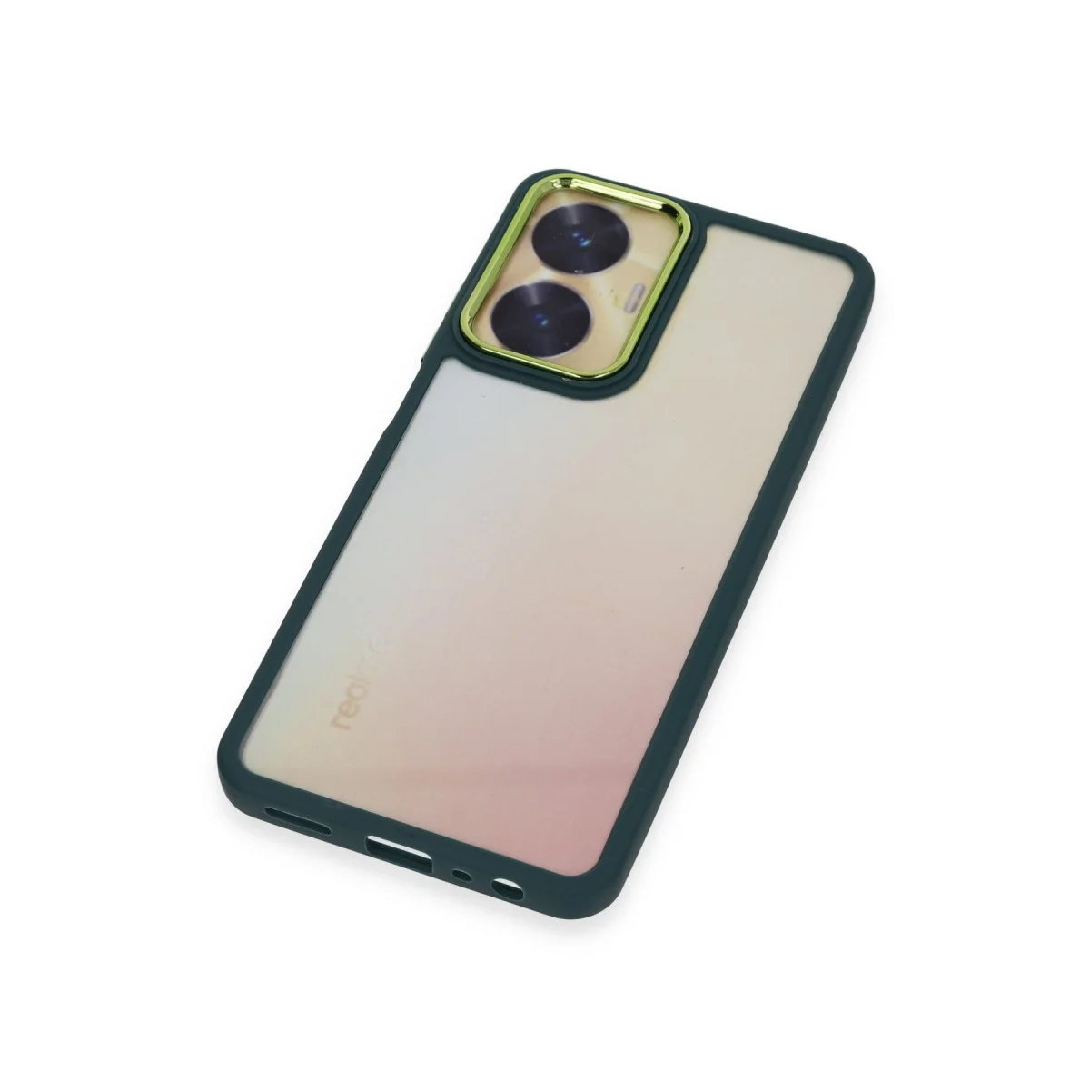 Realme C55 Kılıf Dora Kapak - Haki Yeşil görsel 6