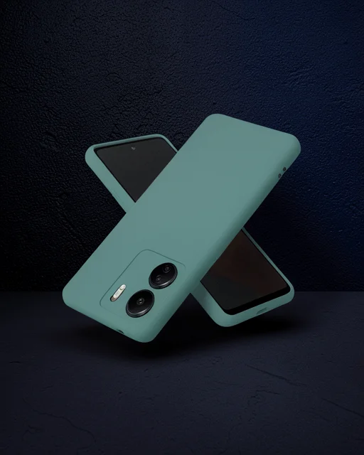 Xiaomi Redmi 13c Kılıf First Silikon - Koyu Yeşil