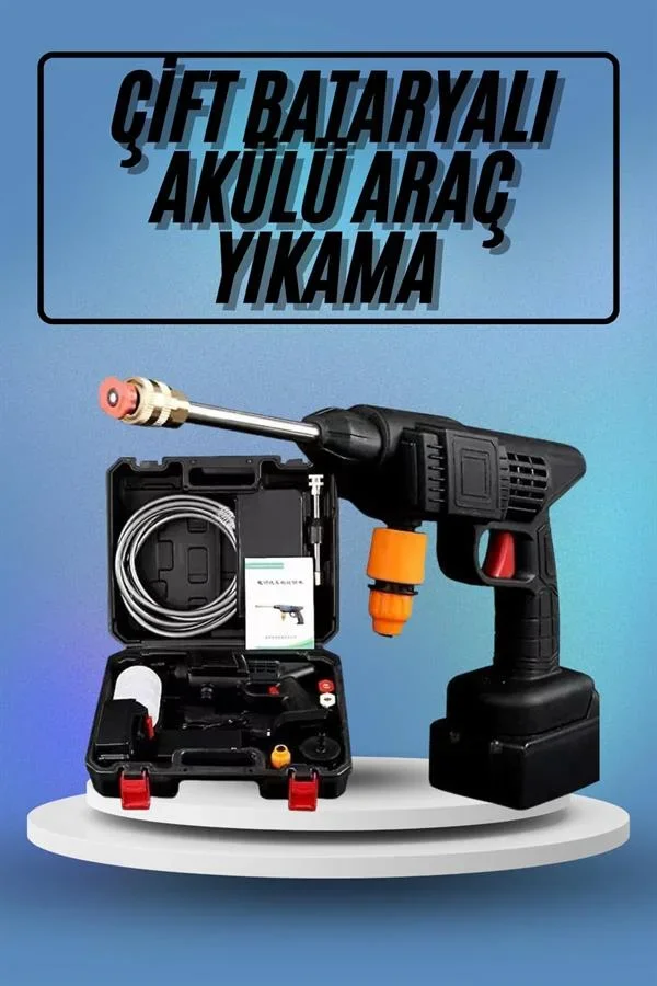 Bahçe Sulama Tabancası Makinesi Yüksek Basınçlı Akülü Yıkama Makinesi görsel 2