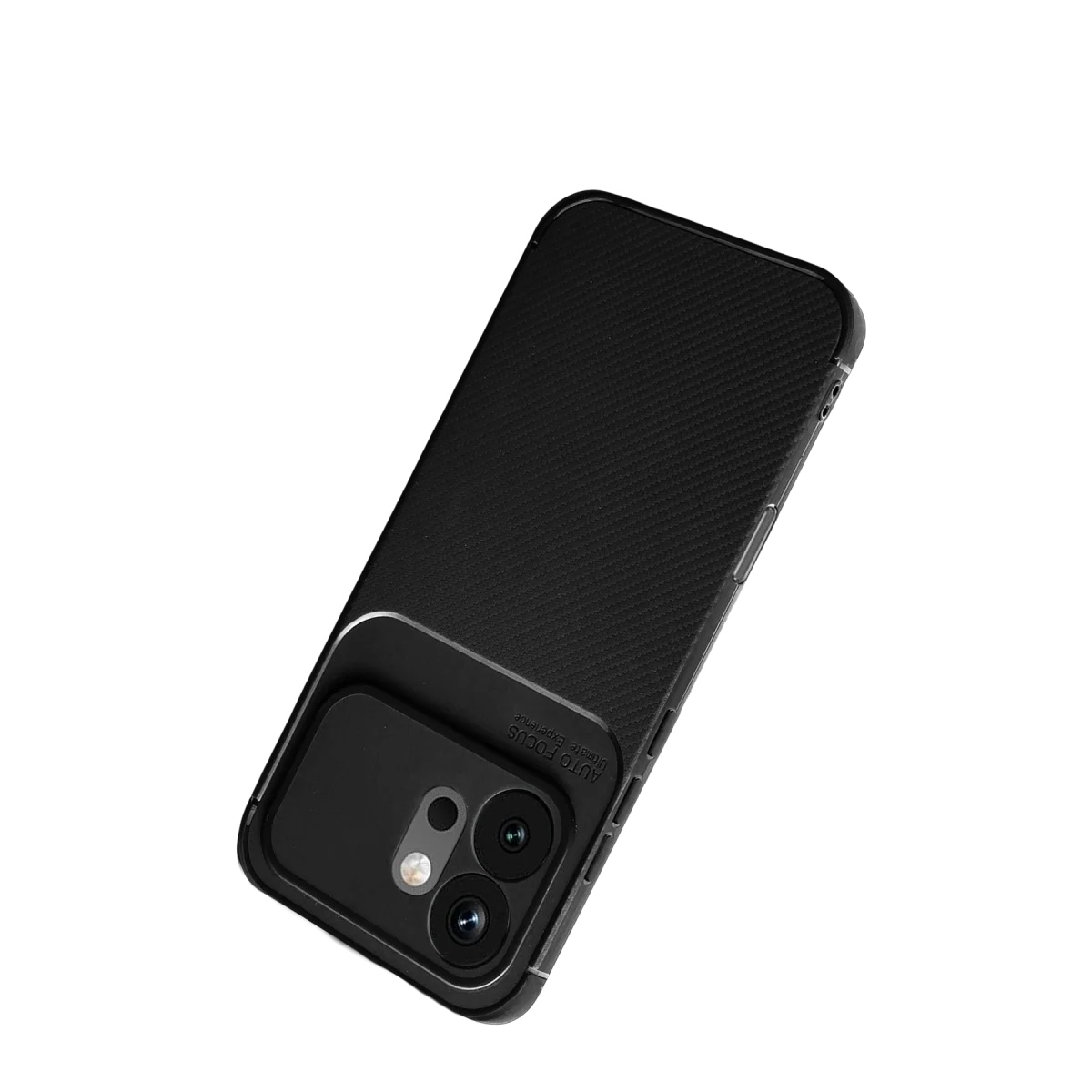 Huawei Honor 600 Auto Focus Karbon Kapak - Siyah görsel 2