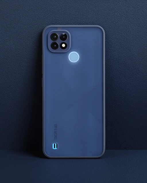 Realme C21 Kılıf Montreal Silikon Kapak - Lacivert