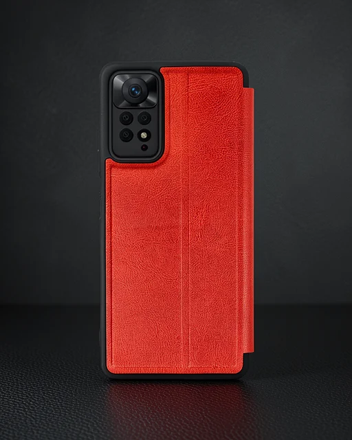 Xiaomi Redmi Note 12 Pro 4g Kılıf Flip Cover - Kırmızı
