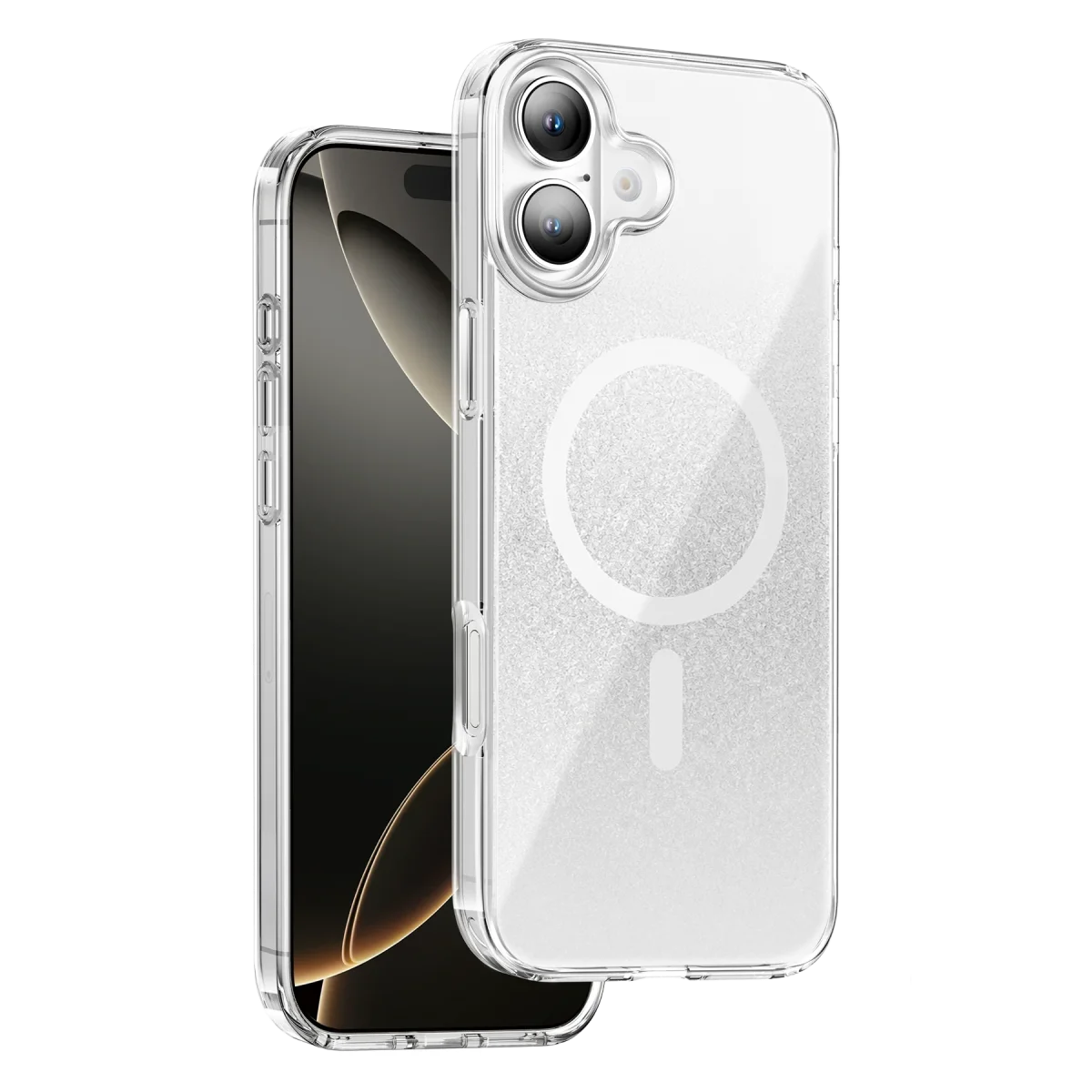 Onegif Apple iPhone 17 Sora Simli Magsafe Kapak - Beyaz