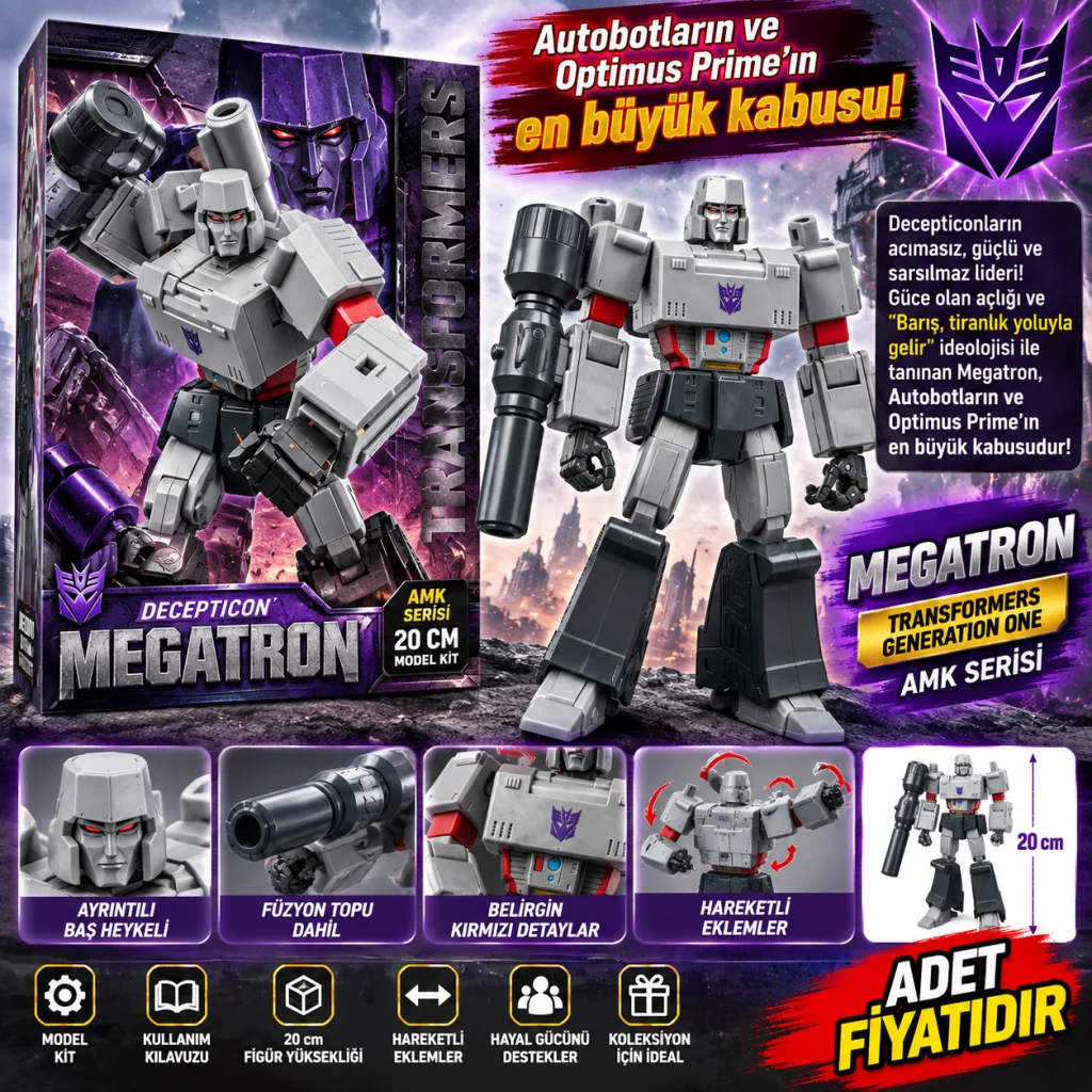 75311 Figür Transformers Generetıon One Amk Megatron 20CM Trns