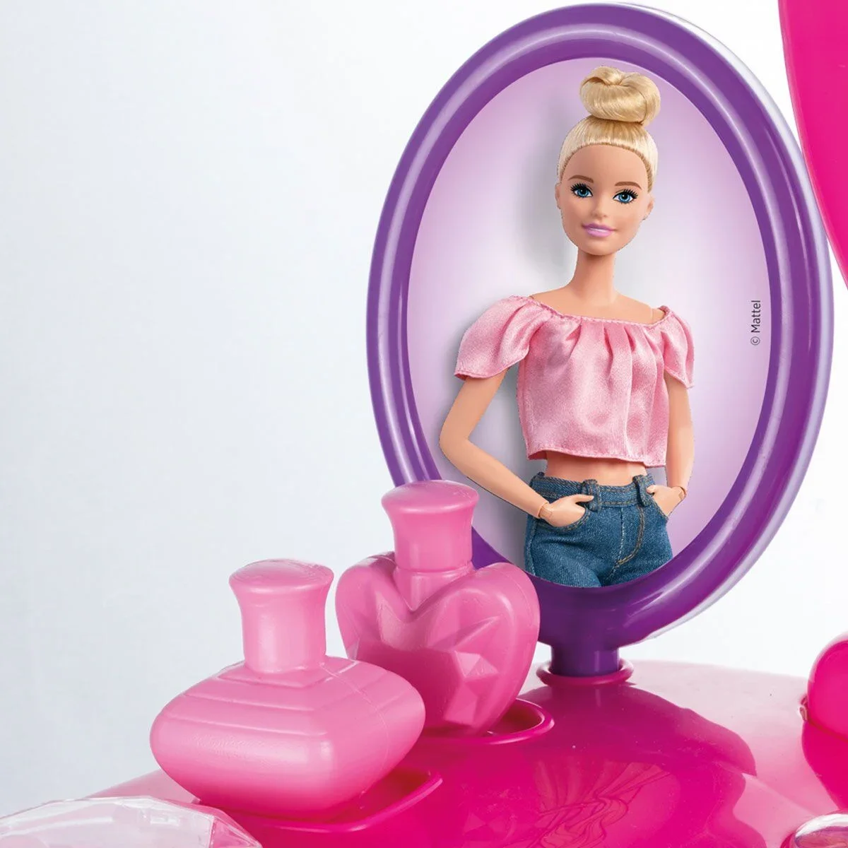 1609 Barbie Ayaklı Makyaj Masası ve Sandalye Seti - Dolu görsel 3