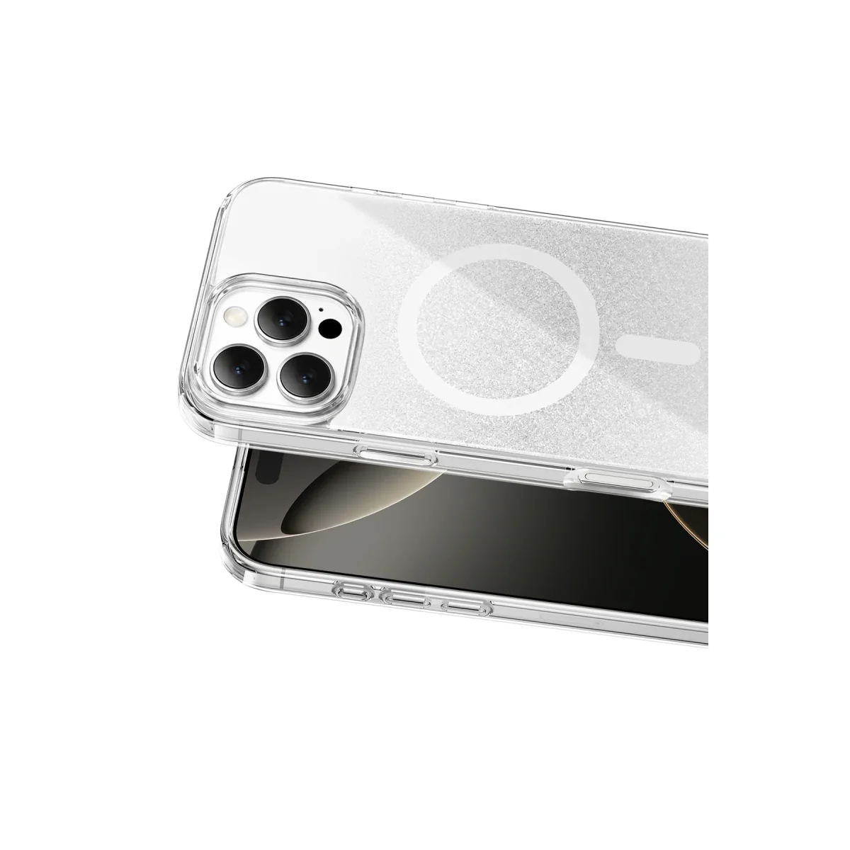 Onegif Apple iPhone 16 Pro Max Sora Simli Magsafe Kapak - Beyaz görsel 2