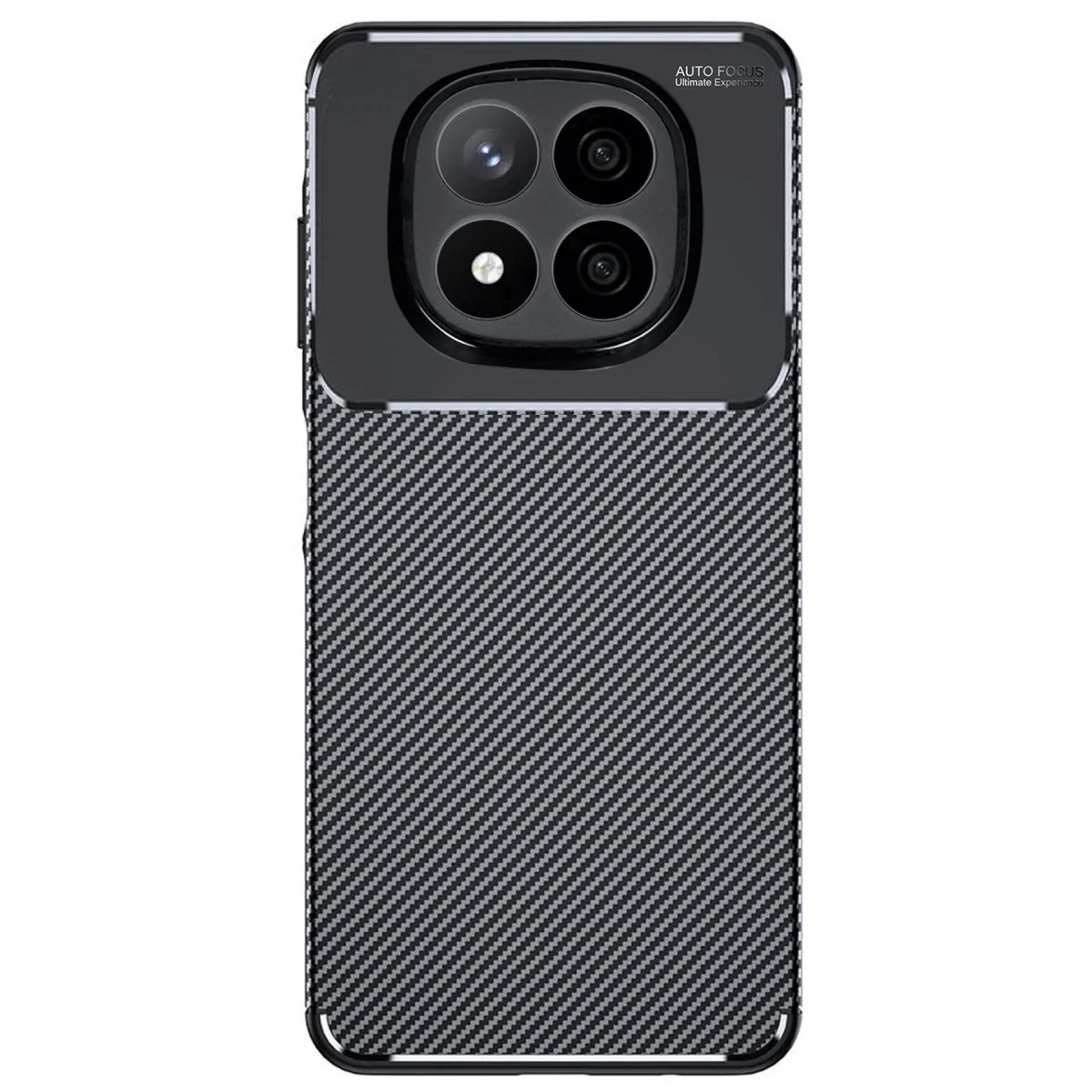 Xiao Red Note 14 Pro 4g Kılıf Auto Focus Karbon Kapak - Siyah görsel 3