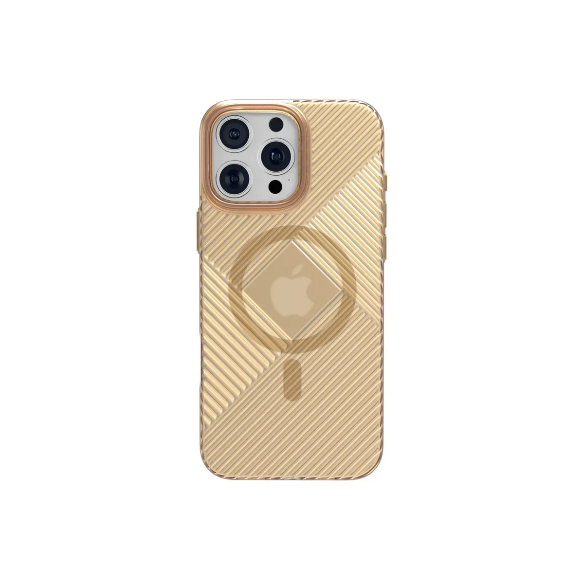 Joko Apple iPhone 16 Pro Stella PC Sert Magsafe Kılıf - Gold görsel 2