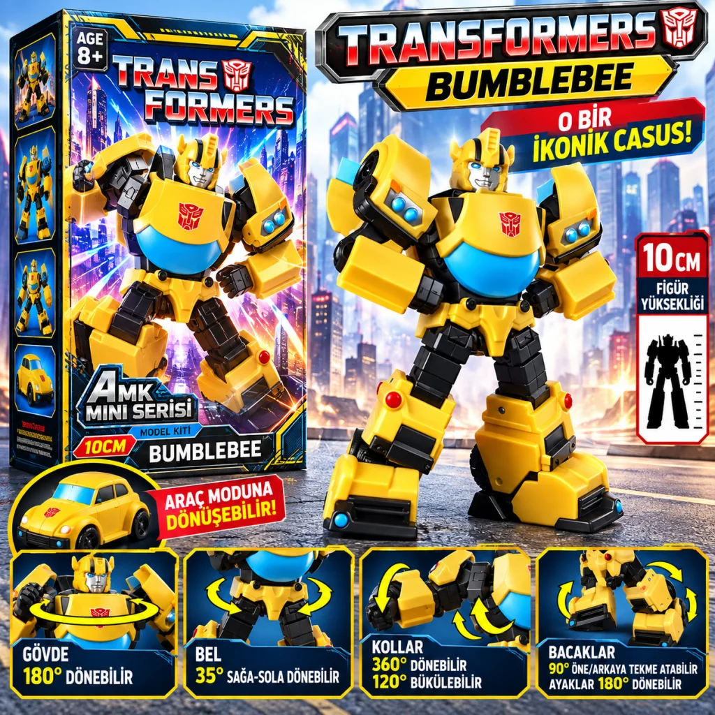 75323 Figür Transformers Amk Mını Serıes WAVE3 Bumblebee Trns