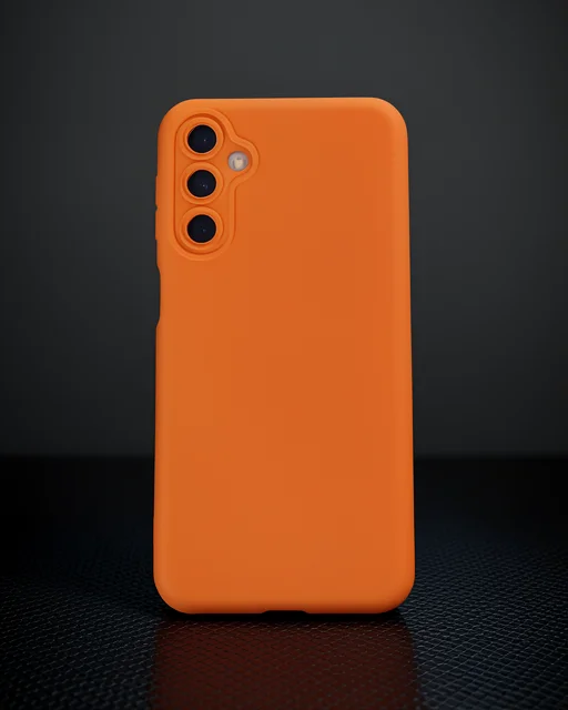 Samsung Galaxy M34 5g Kılıf Nano İçi Kadife Silikon - Turuncu