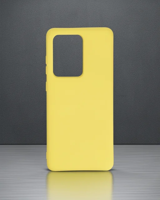 Samsung Galaxy S20 Ultra Kılıf Nano İçi Kadife Silikon - Sarı