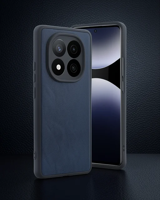 Xiaomi Redmi Note 14 Pro 5g Kılıf Aras Deri Kapak - Lacivert