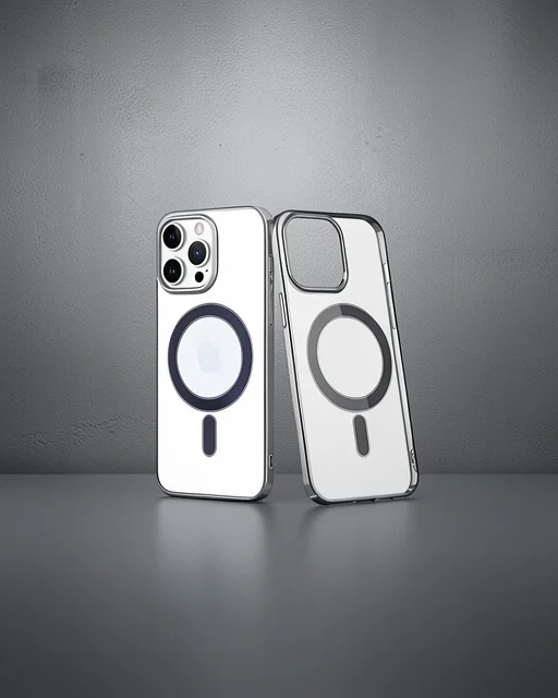 Apple İphone 14 Pro Kılıf Element Magneticsafe Sert Kapak - Gümüş