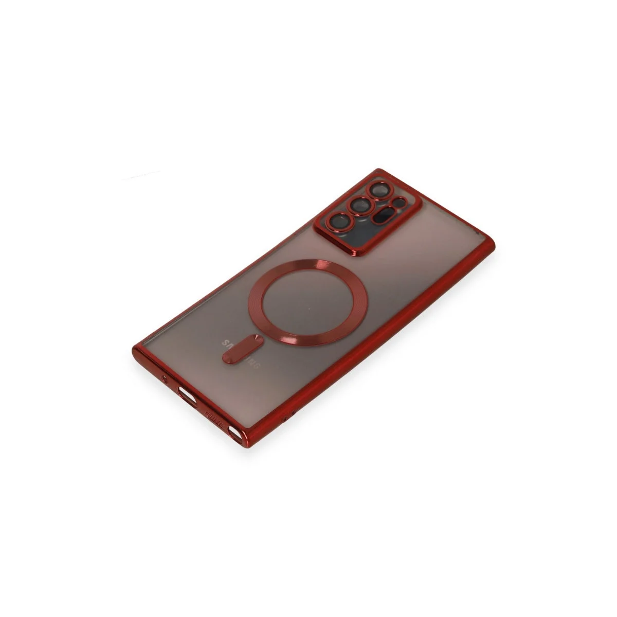 Samsung Galaxy Note 20 Ultra Kılıf Kross Magneticsafe Kapak - Kırmızı görsel 4