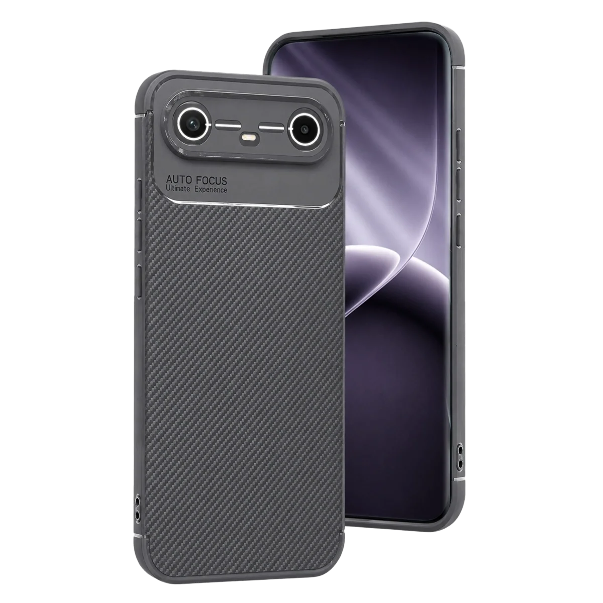 Tecno Spark Slim 5g Auto Focus Karbon Kapak - Gri