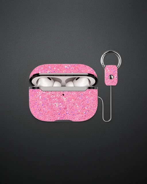 Onegif Apple Airpods 3 (3.nesil) Bright Simli Airpods Kapak - Pembe