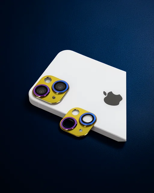 Apple İphone 13 Pers Alüminyum Kamera Lens - Rainbow