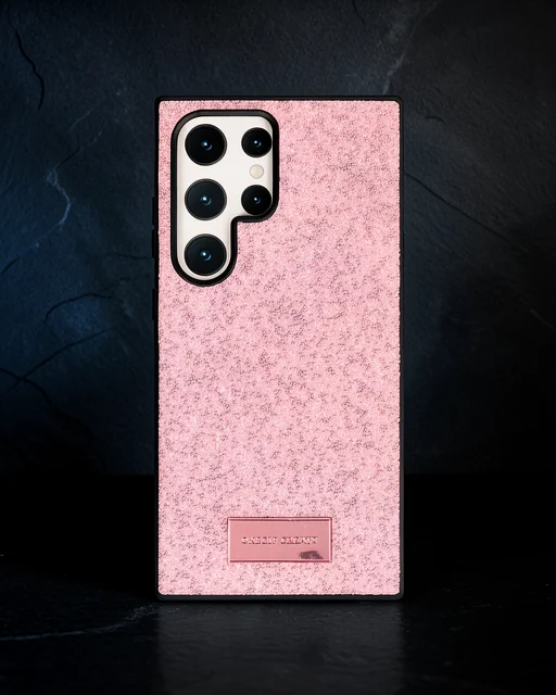 Onegif Samsung Galaxy S23 Ultra Bright Simli Kapak - Pembe