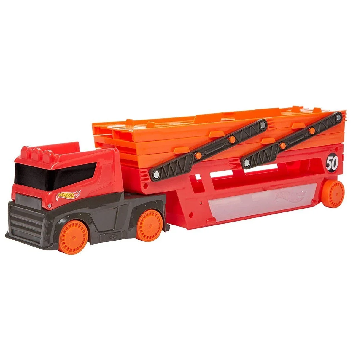 GHR48 Hot Wheels Mega Tır (Kırmızı-Turuncu) görsel 2
