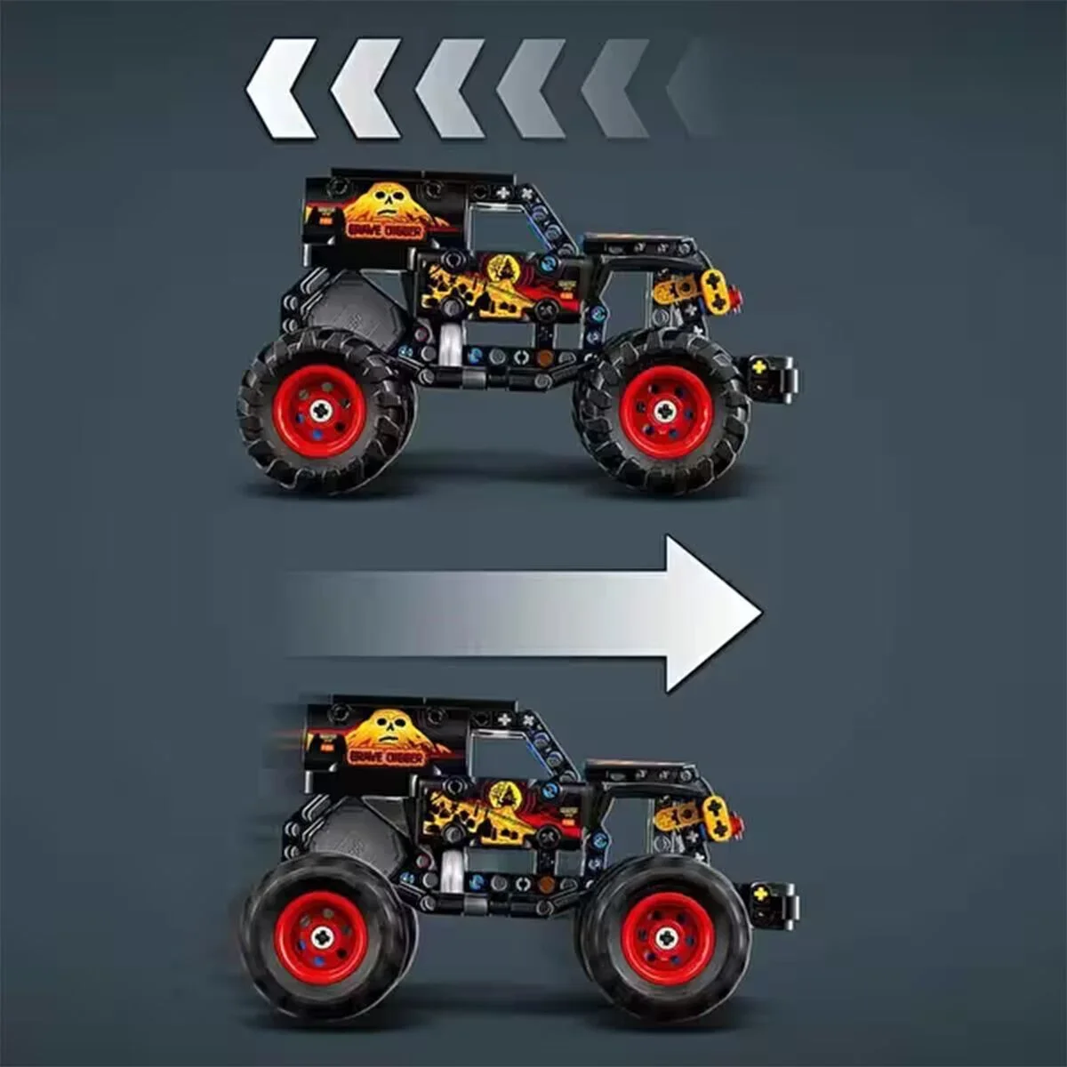 42219 Lego Technic Monster Jam Grave Digger 263 parça +7 yaş görsel 4