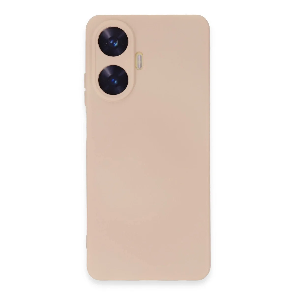 Realme C55 Kılıf Nano İçi Kadife Silikon - Pudra görsel 4