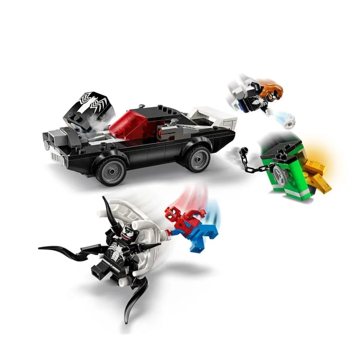 76309 Lego Marvel Örümcek Adam ve Venom Arabasına Karşı 254 parça +7 yaş görsel 3