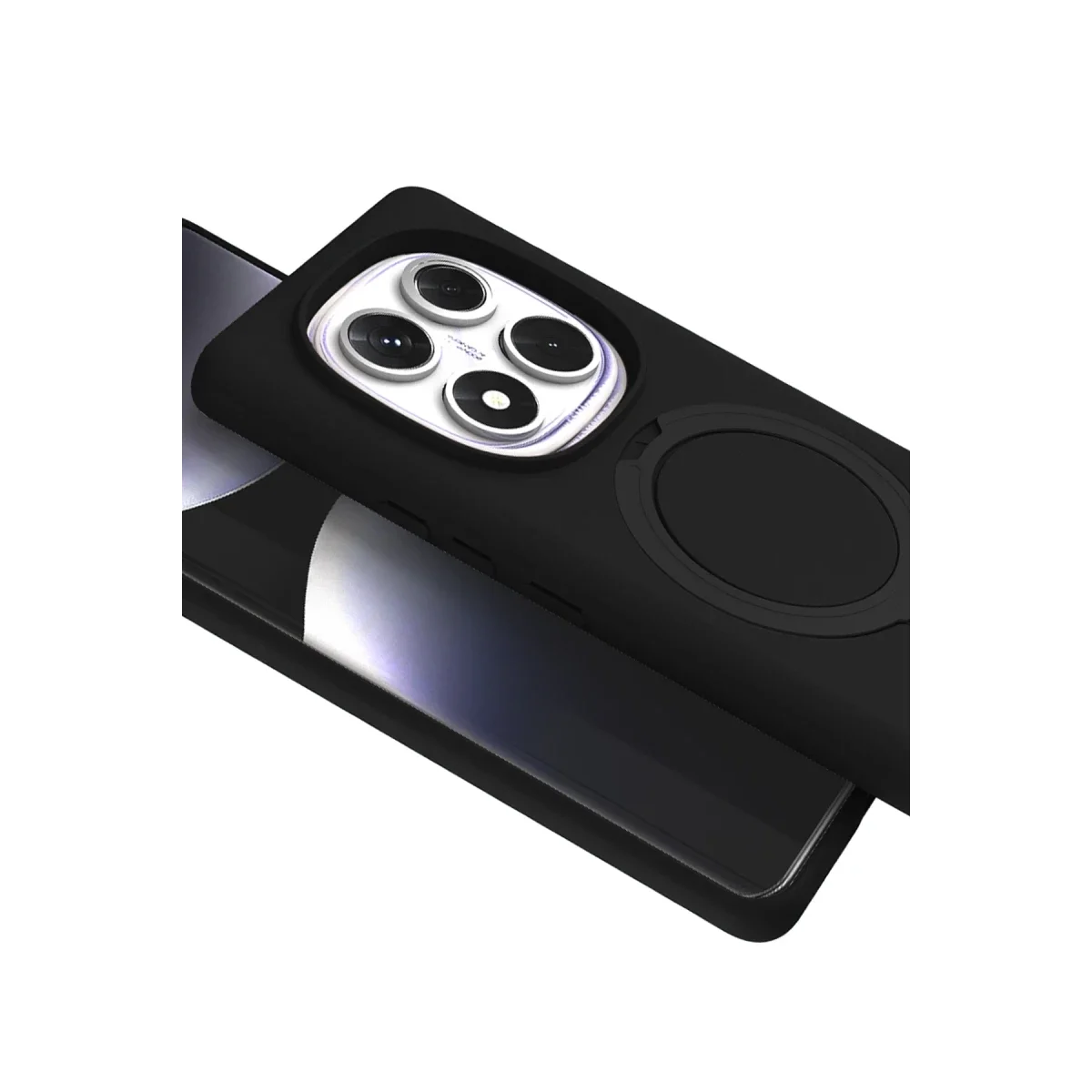 Xiaomi Redmi Note 14 Pro 4G Regal Magsafe Standlı Kapak - Siyah görsel 4