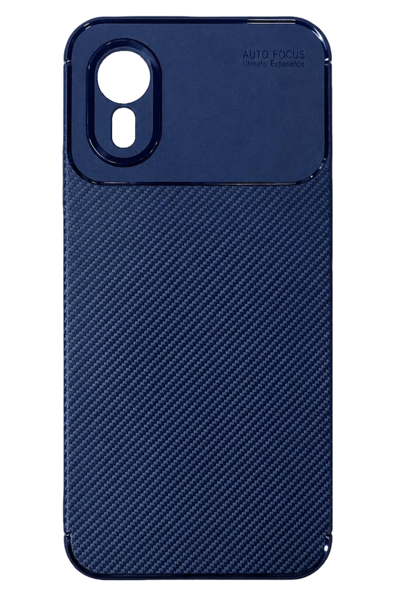 Samsung Galaxy XCover 7 Kılıf Auto Focus Karbon Kapak - Lacivert görsel 3