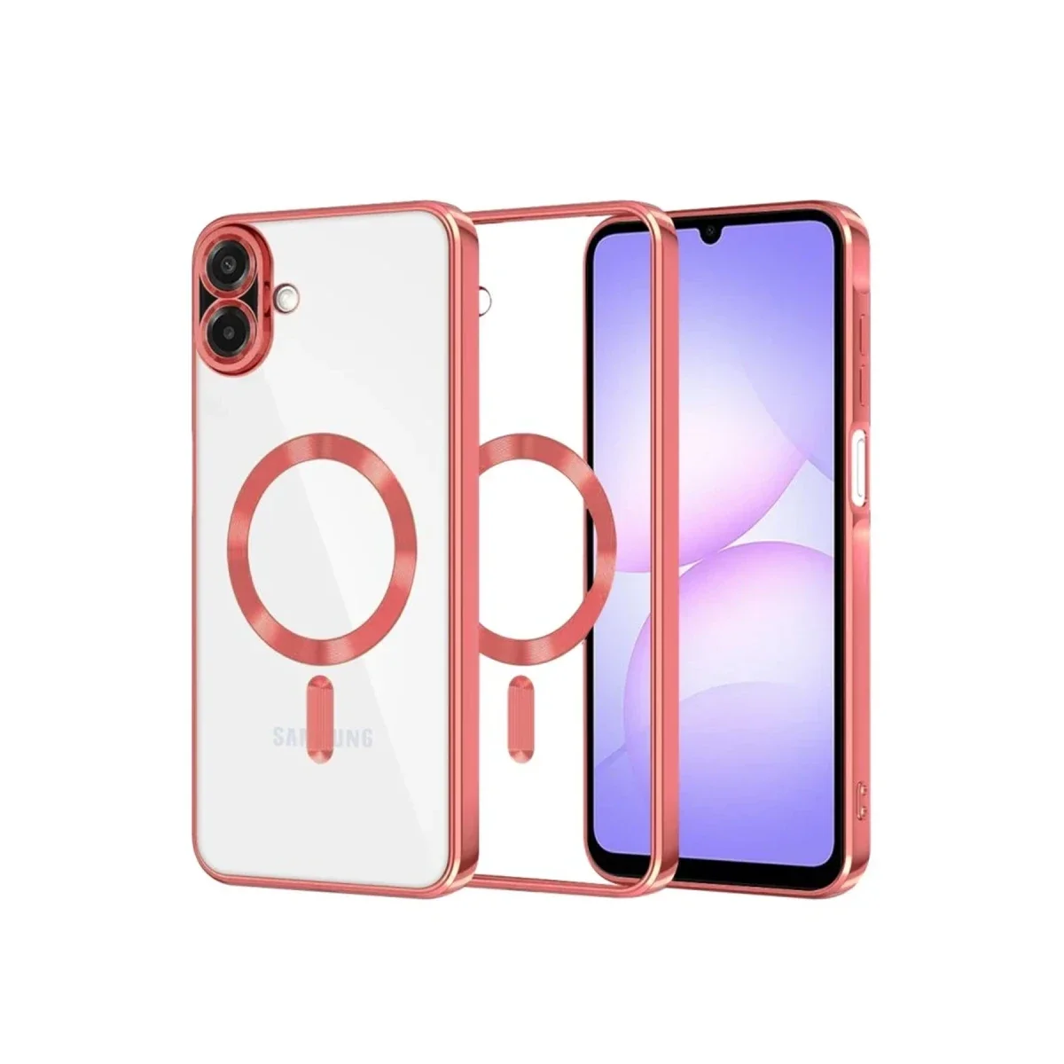 Samsung Galaxy A07 4G Kross Magneticsafe Kapak - Kırmızı