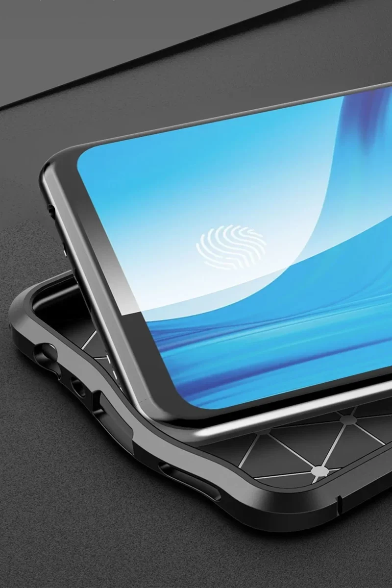 Oppo Reno 4 Lite Kılıf Auto Focus Kapak - Lacivert görsel 3