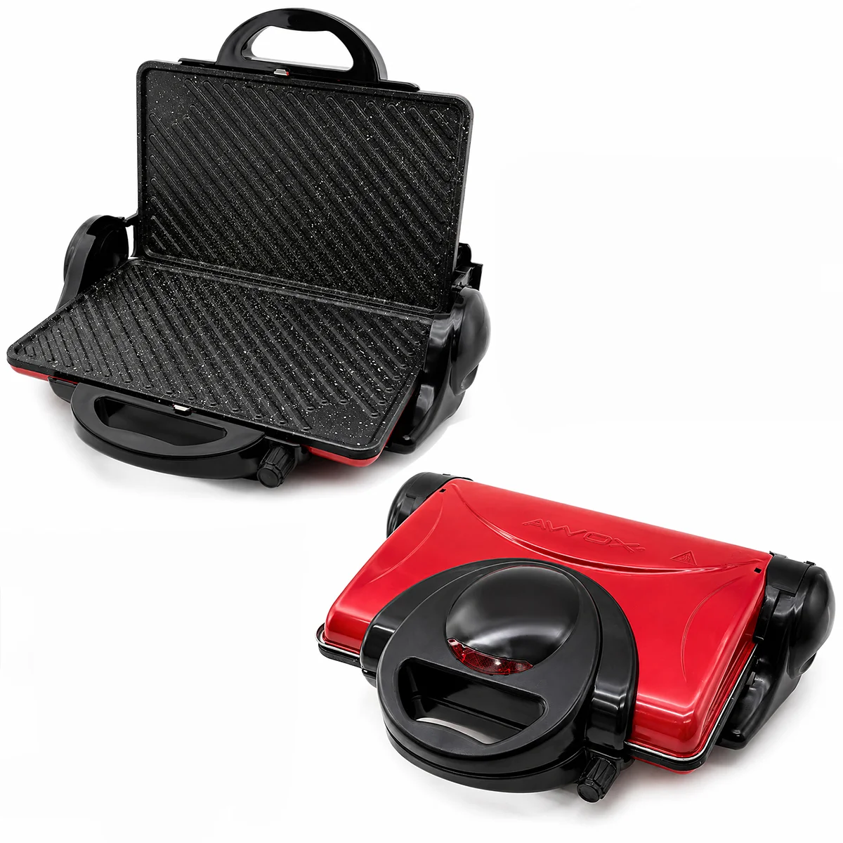 8 Dilim Elektrikli Tost Makinesi 1800W - 180° Izgara, 6 Kademe, Teflon görsel 2