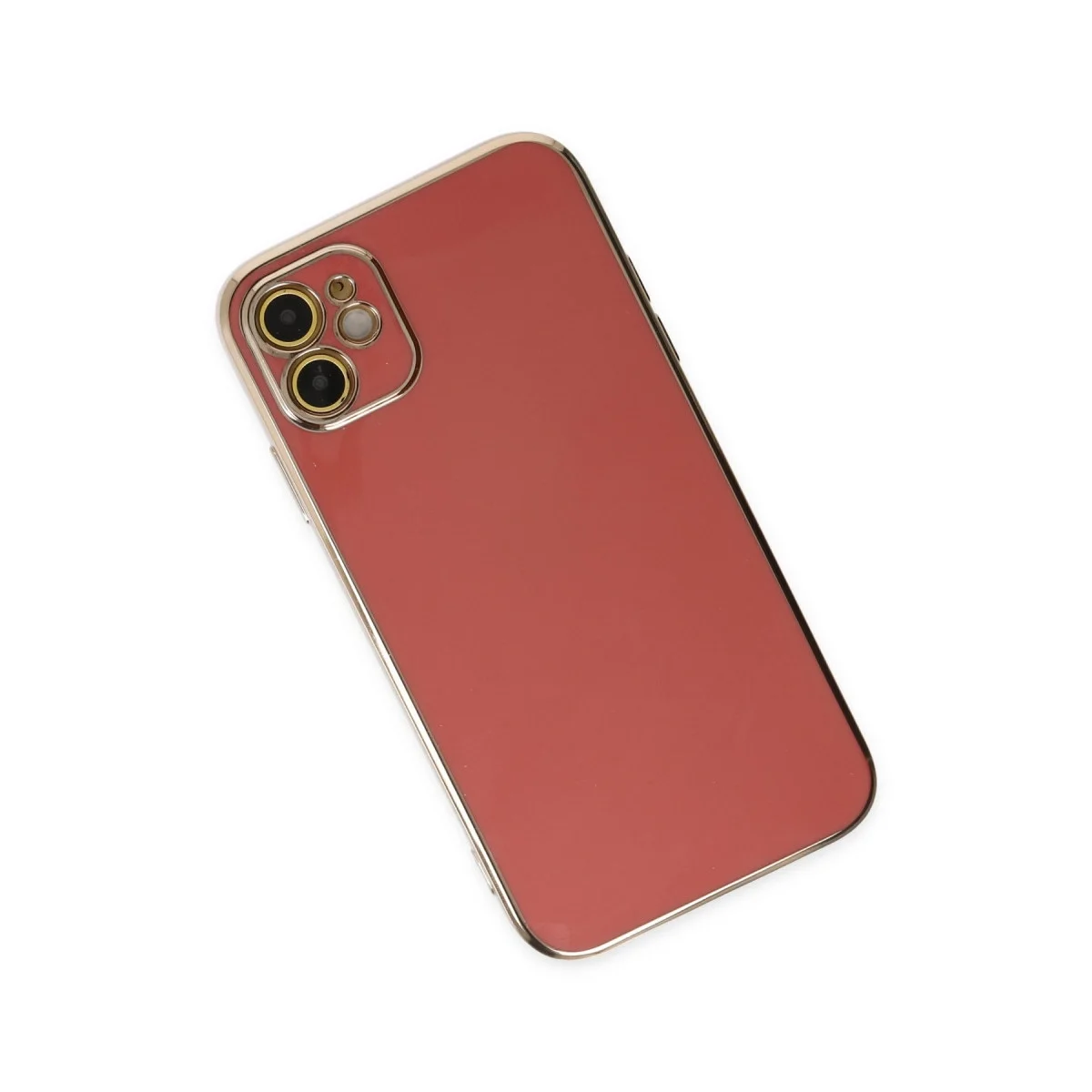Apple İphone 12 Kılıf Volet Silikon - Kırmızı görsel 3