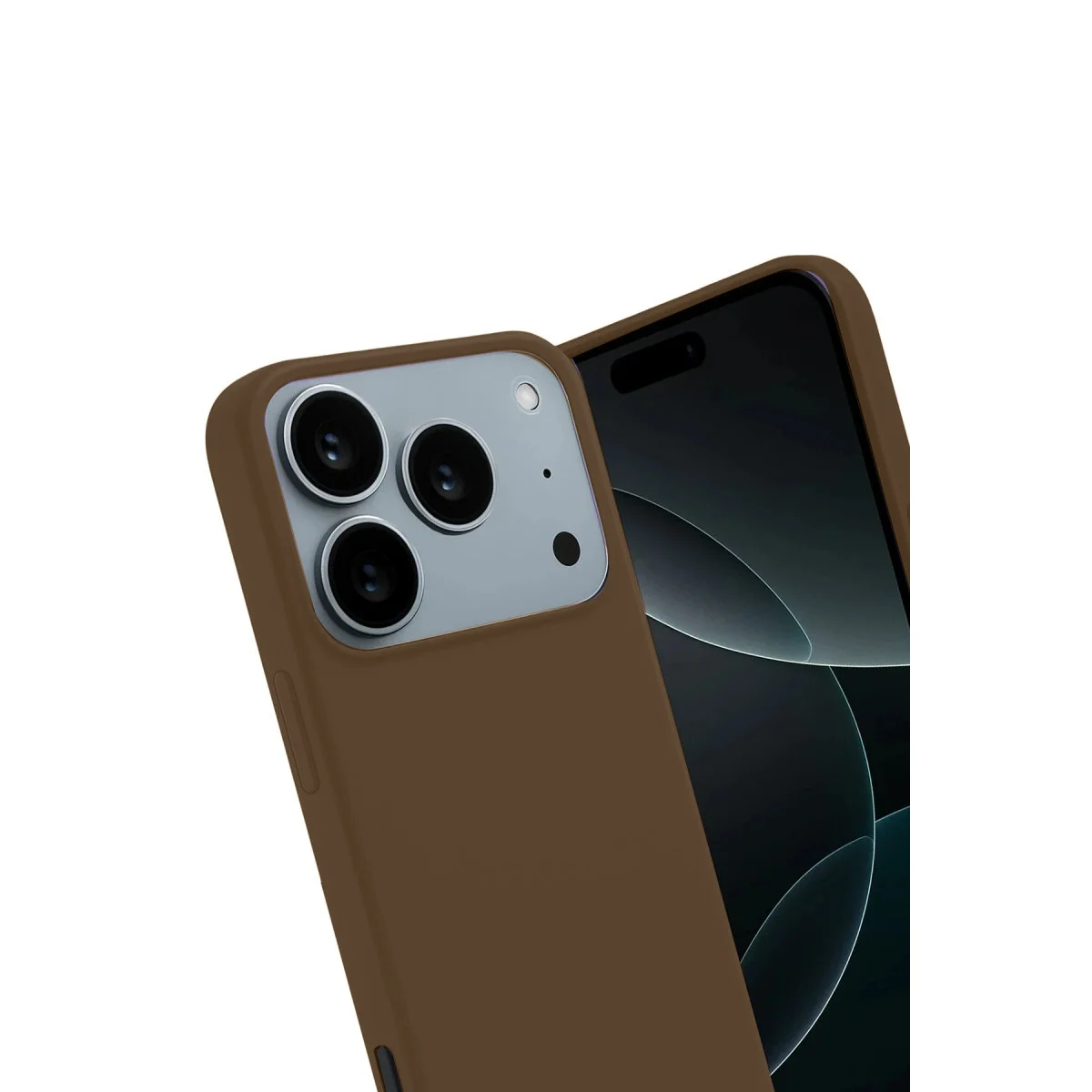 Apple İphone 17 Pro First Silikon - Kahverengi görsel 3