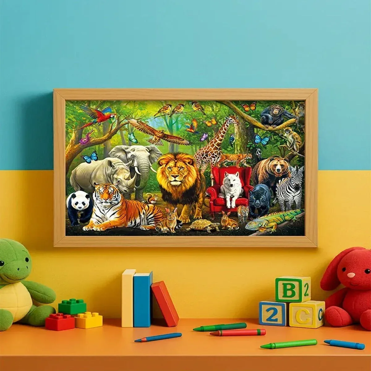 31504 Forest Anımals 100 Parça Puzzle görsel 3
