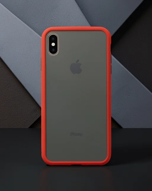 Apple İphone Xs Max Kılıf Montreal Silikon Kapak - Kırmızı