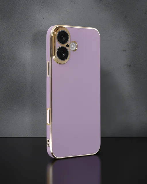 Apple İphone 16 Kılıf Volet Silikon - Mor