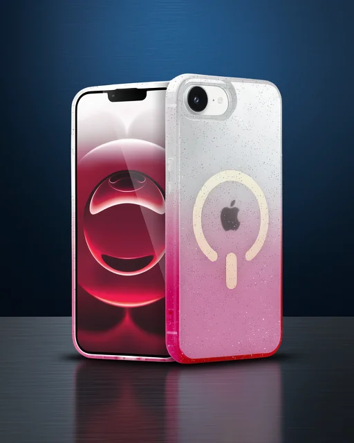 Apple İphone 16e Pummel Shiny Magsafe Kapak - Pembe