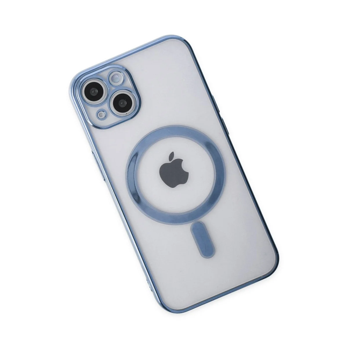 Apple İphone 14 Plus Kılıf Magneticsafe Lazer Silikon - Sierra Blue görsel 3