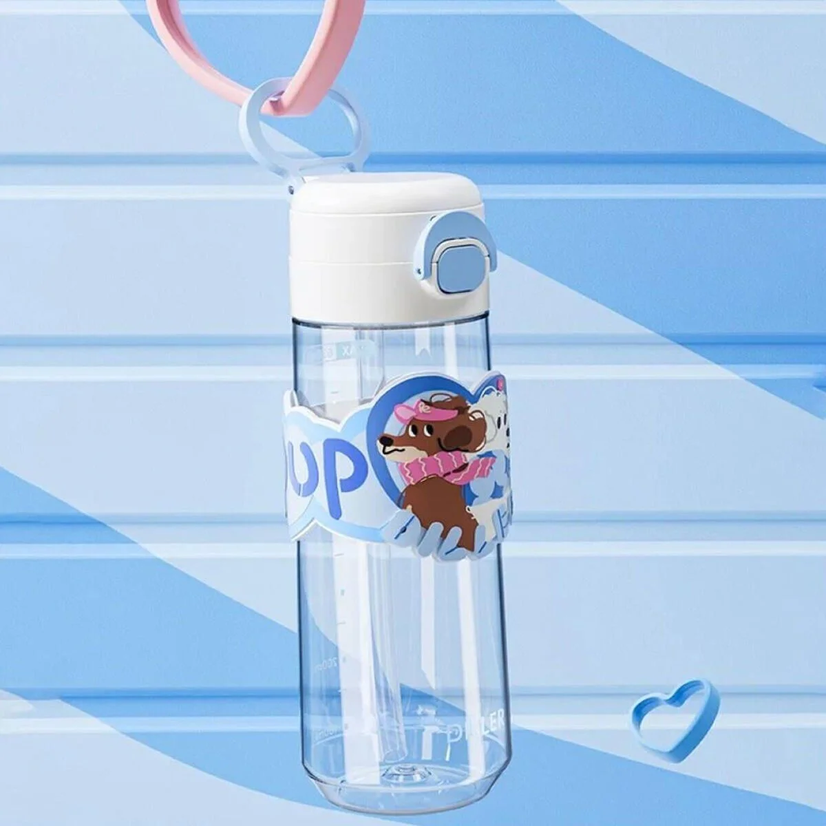 D2540 Dıller 700 Ml Boyun Askılı Trıtan Su Matarası görsel 3