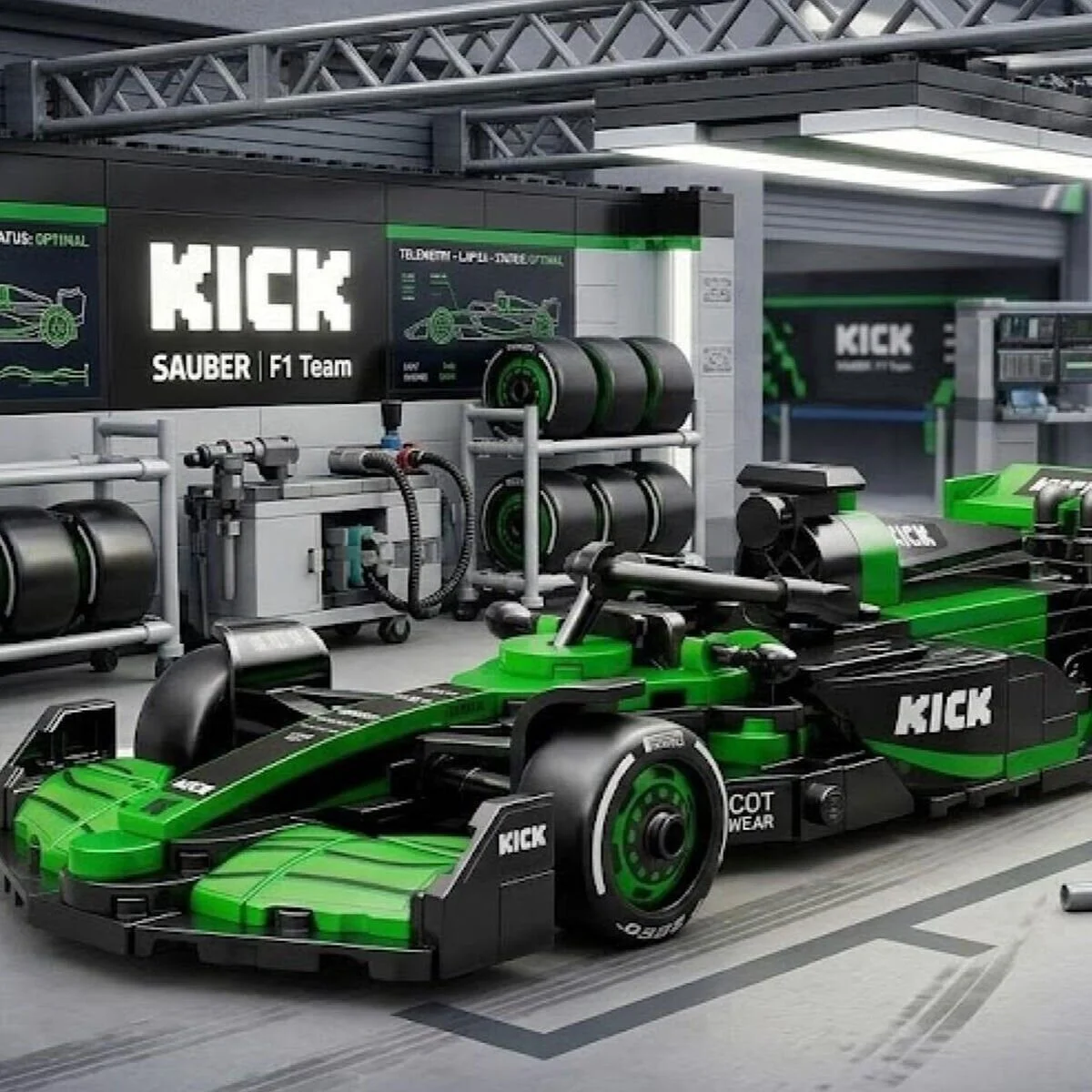 C55082W Kıck Sauber F1 Team C45-2025 348 Parça Oyuncak görsel 3