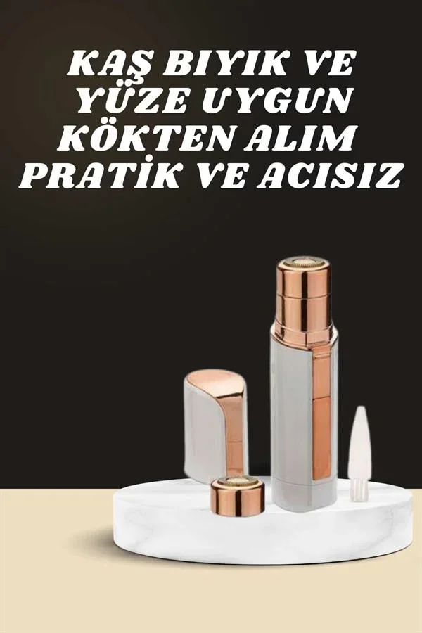 Kaş Bıyık Ve Yüz Epilasyon Aleti Ve Titreşimli Yüz Tezleme Masaj Aleti İkili Set