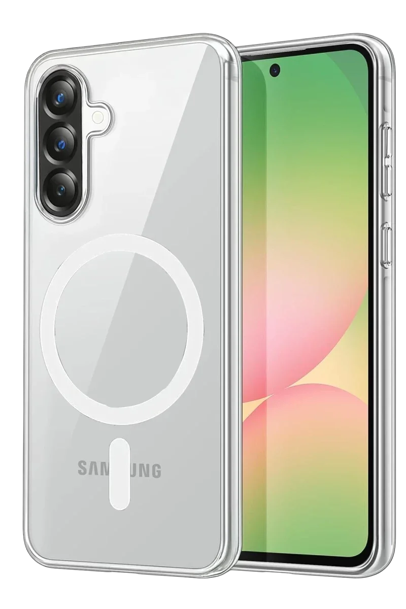 Samsung Galaxy A37 5G Combo Sert Şeffaf Magsafe Kapak - Şeffaf