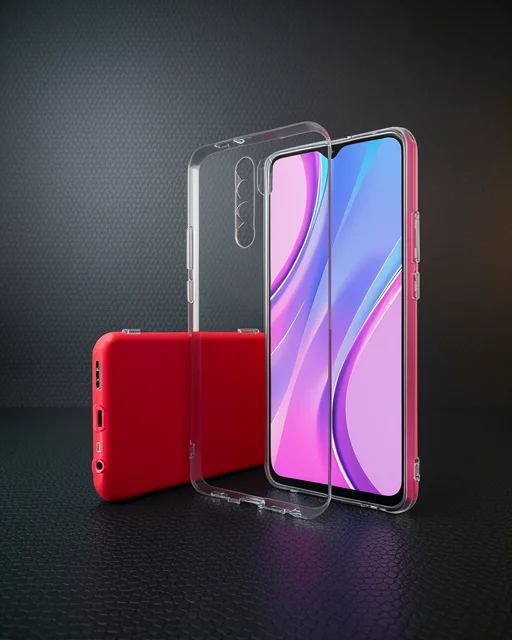 Xiaomi Redmi 9 Kılıf Lüx Şeffaf Silikon - Şeffaf