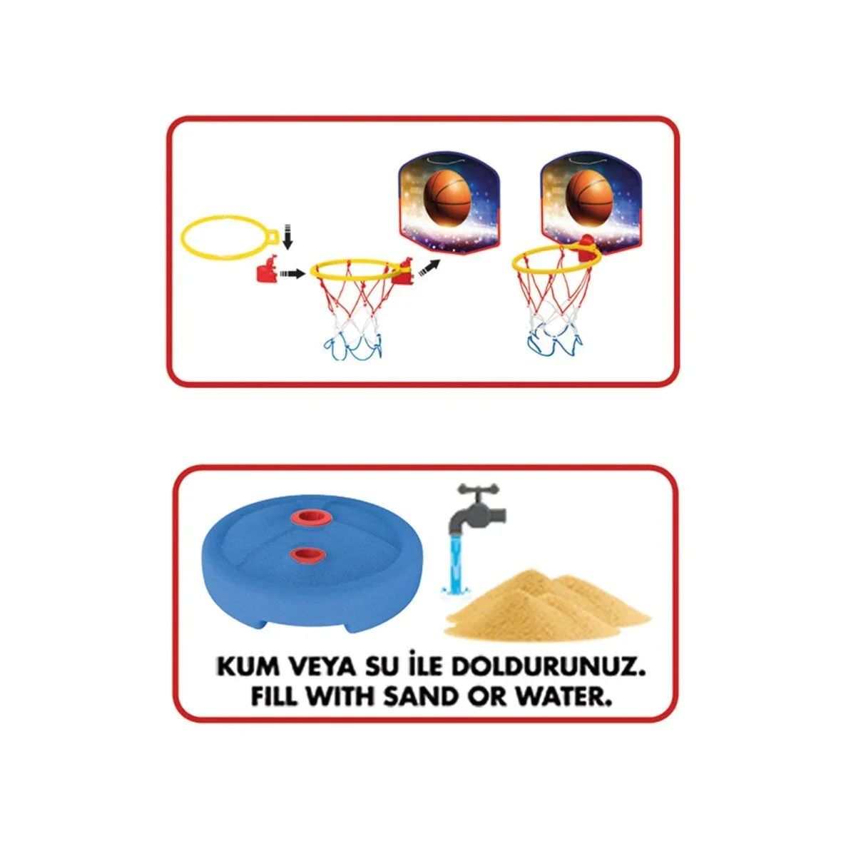 03650 Küçük Ayaklı Basketbol Potası -Fentoys görsel 3