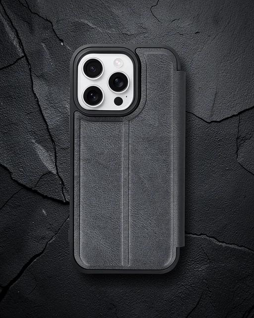 Apple İphone 14 Pro Max Kılıf Flip Cover - Siyah