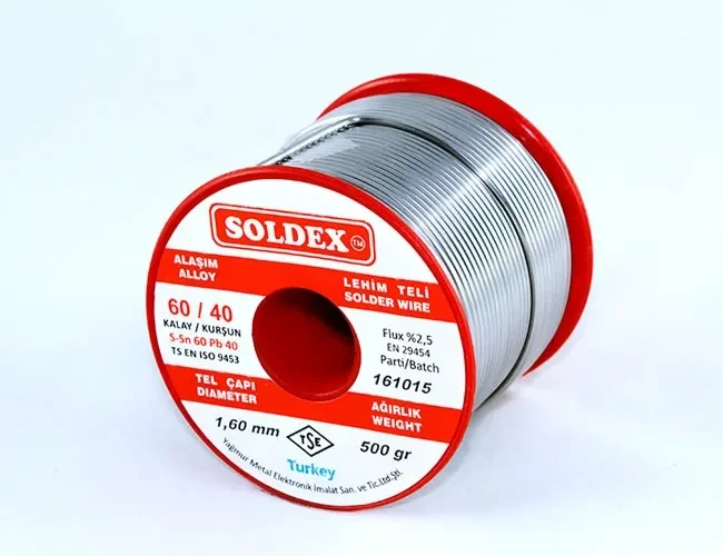 60-40 Lehim Teli 500 Gr 3 Mm - Sn:60 / Pb:40
