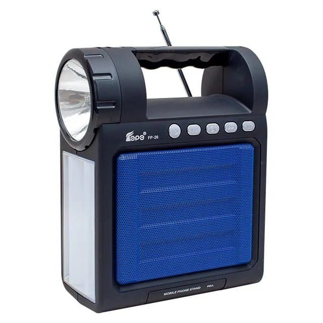 Magicvoice FP-26 USB-SD-FM-Bluetooth Destekli Fenerli Taşınabilir Hoparlör görsel 5