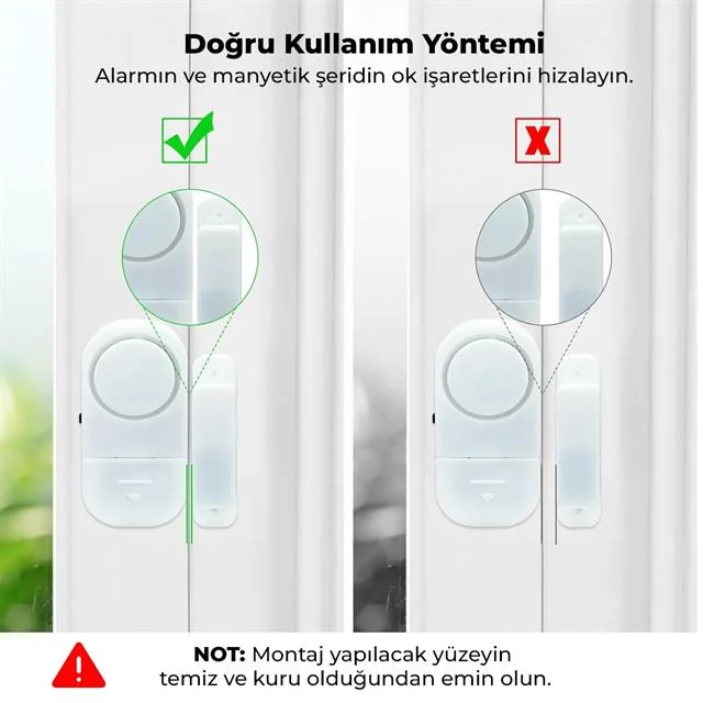 PM-17795 ni Manyetik Pencere Ve Kapı Güvenlik Alarmı görsel 3