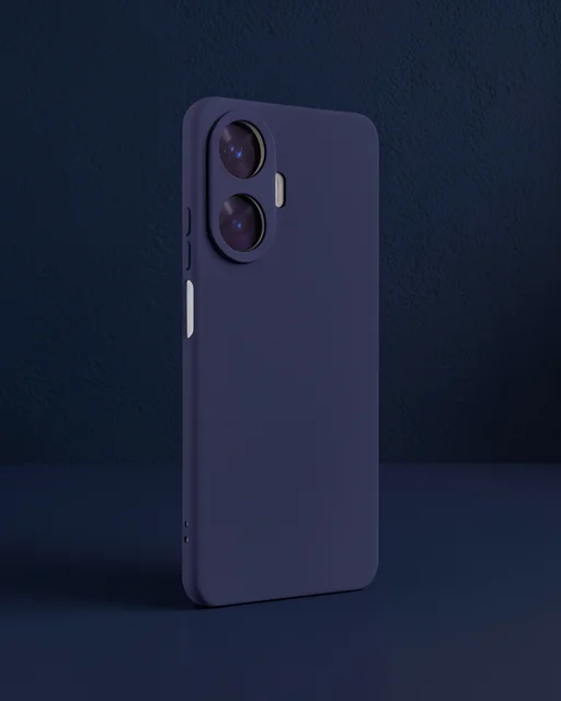Realme C55 Kılıf Nano İçi Kadife Silikon - Mor