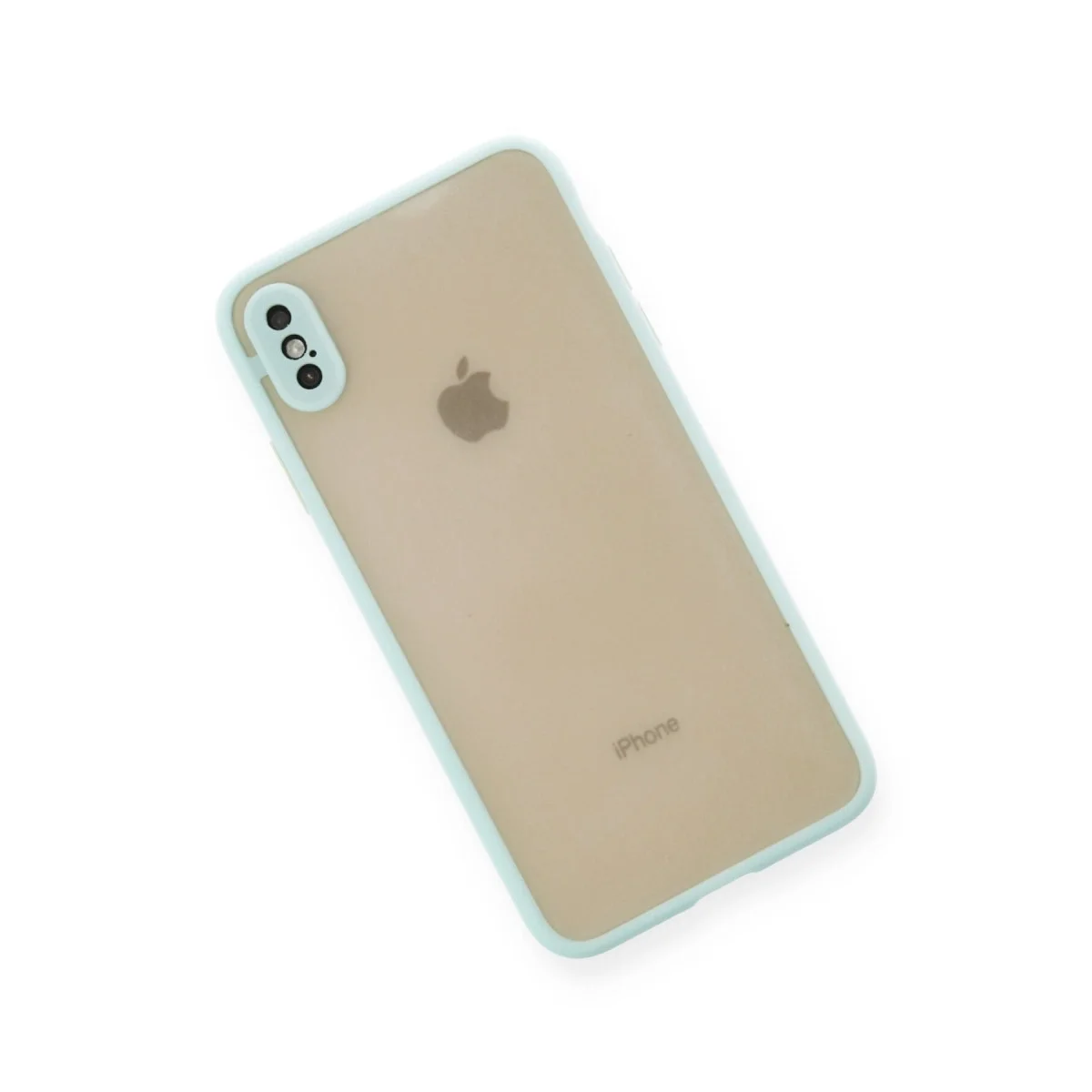 Apple İphone X Kılıf Montreal Silikon Kapak - Turkuaz görsel 3